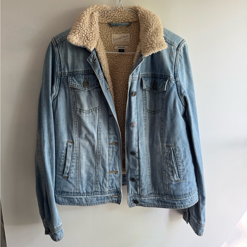 Universal Thread Freeborn Jacket - Denim Sherpa Coat